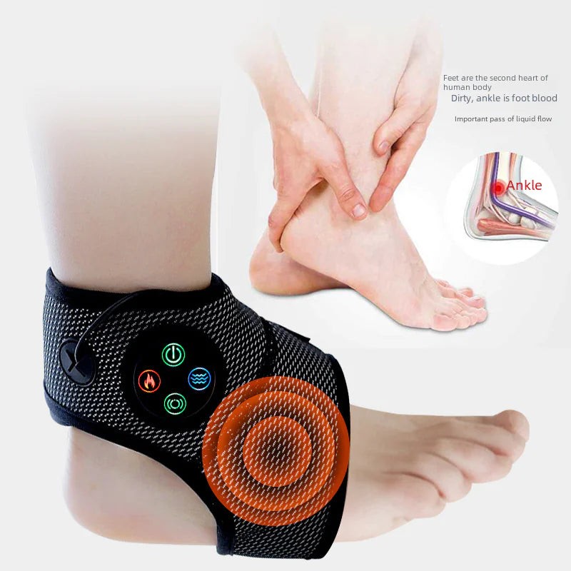 Ankle Massager with Vibration and Heat Therapy Device