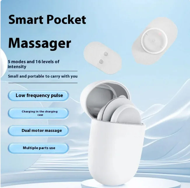 Mini Portable Pulse Massager - Rechargeable Smart Pain Relief Device