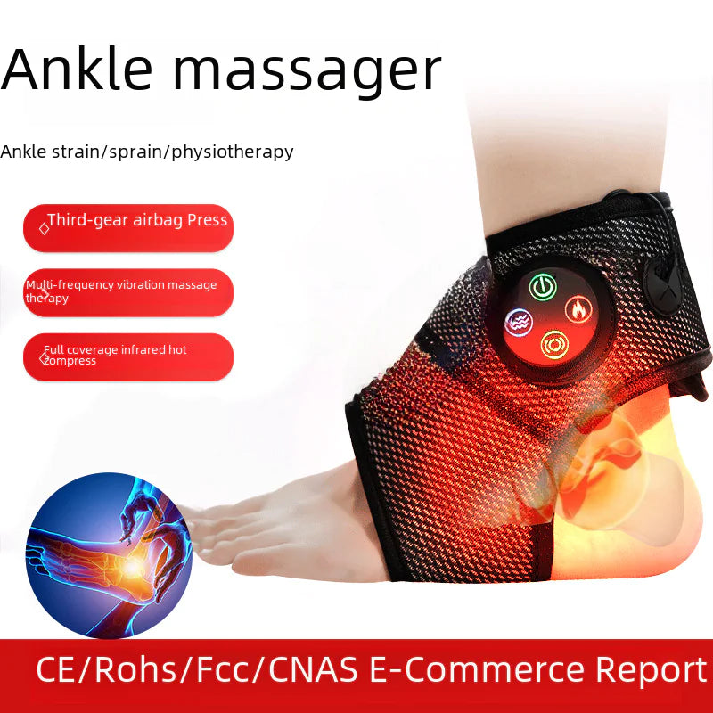 Ankle Massager with Vibration and Heat Therapy Device