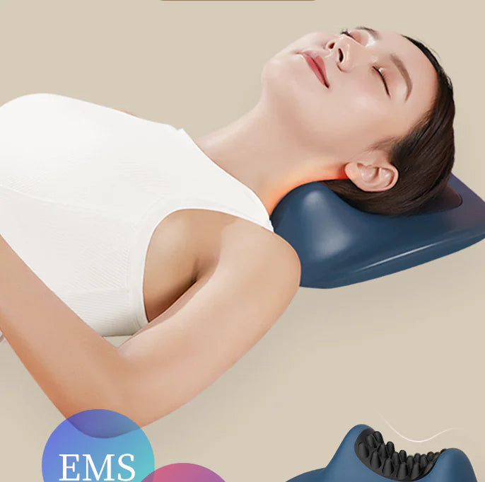Multifunctional Neck Massager with EMS and Heat Pillow