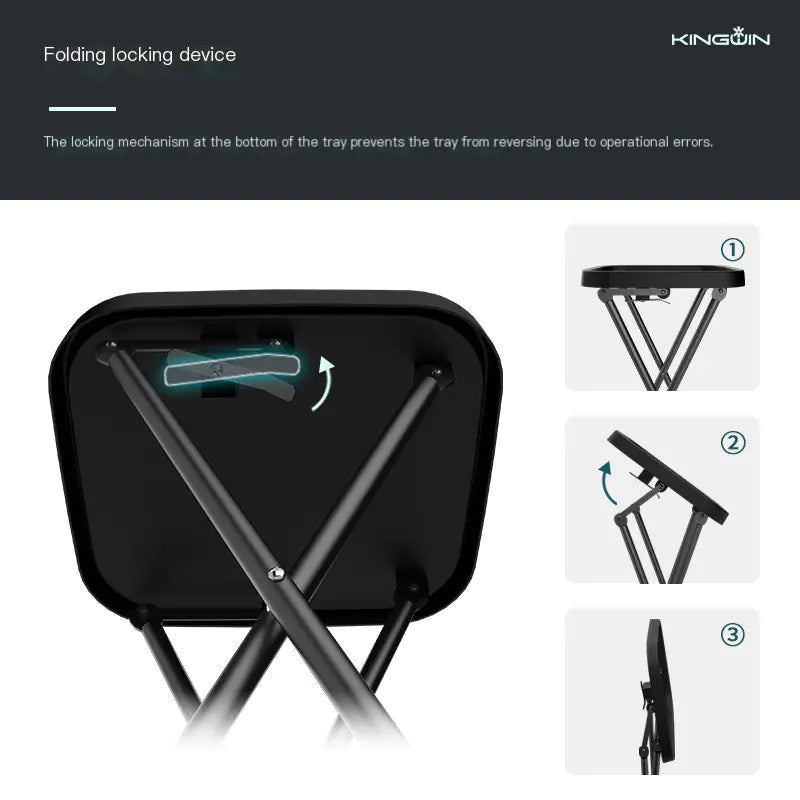 KingWin Folding Salon Trolley for Hair and Beauty Tools